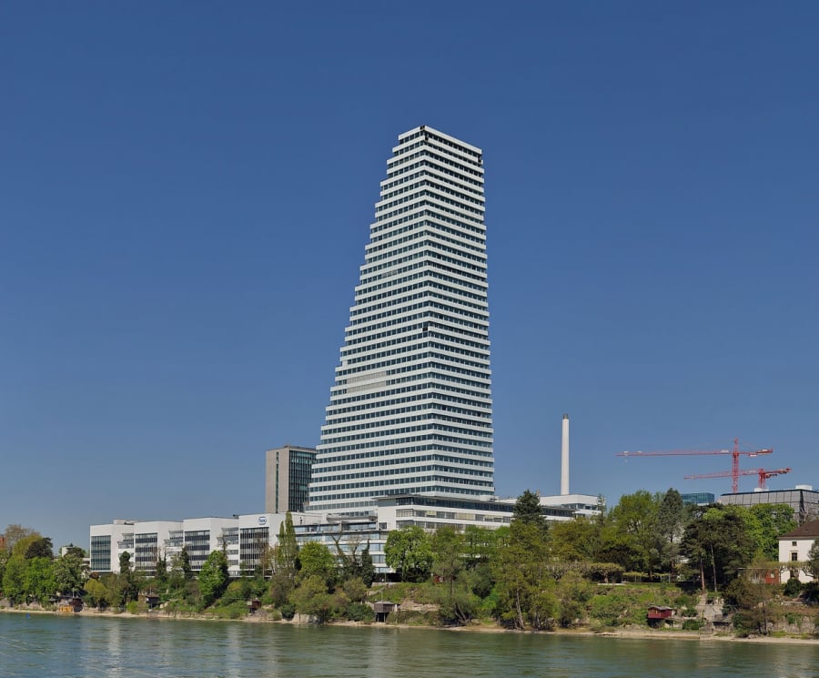 Roche Tower, główna siedziba firmy Hoffmann-La Roche w Basel.