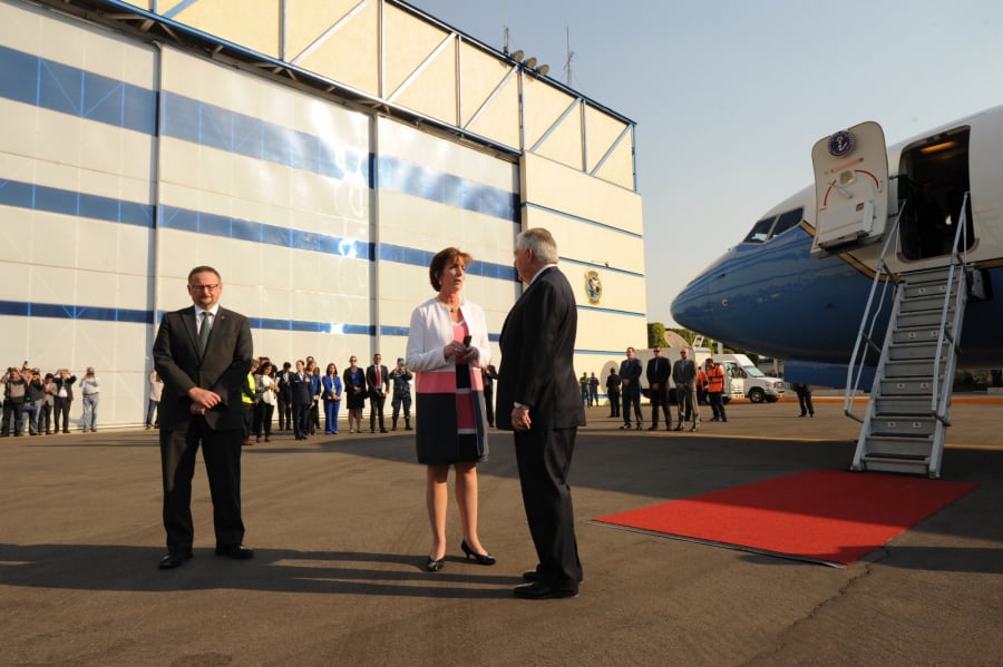 U.S. Secretary of State Tillerson Arrives in Mexico City